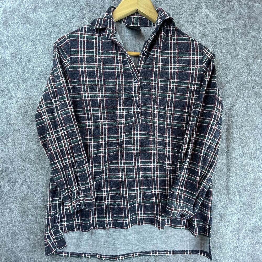 Vintage Knapp Studio‎ Shirt Womens Medium Plaid Soft 90s Grunge